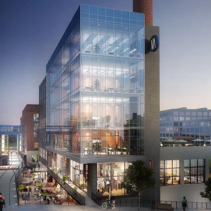 A rendering of the Bailey South building, which is being developed in the Innovation Quarter.