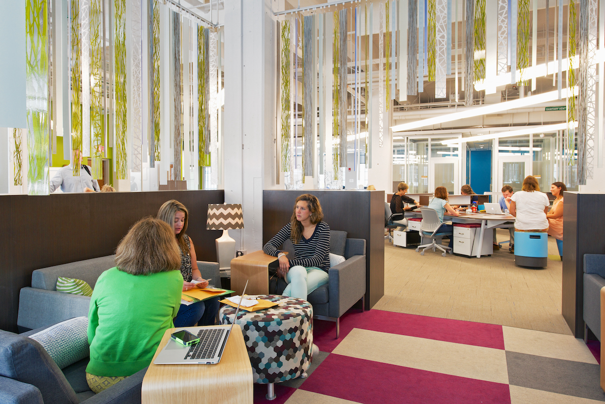Modern workspaces can inspire and promote innovation and workplace morale.